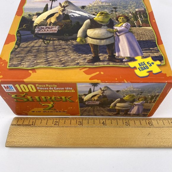 Shrek 2 100 pc jigsaw puzzle sealed, Shrek and Fiona Just Married, age 5+ - Picture 8 of 8